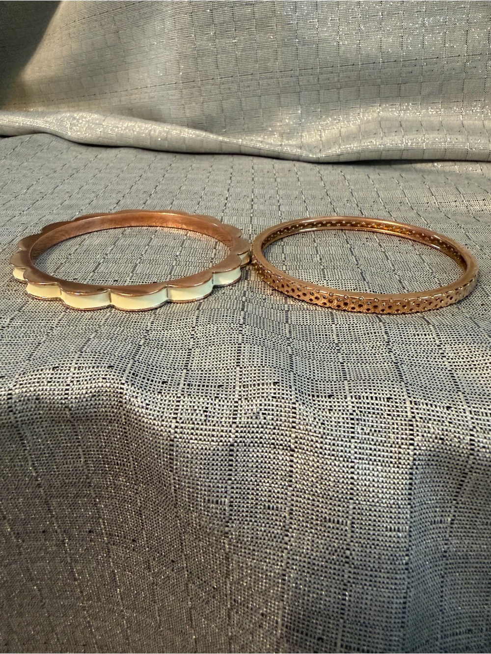 Gold-Tone Women's Bangle Bracelet Set - Elegant Layered Design